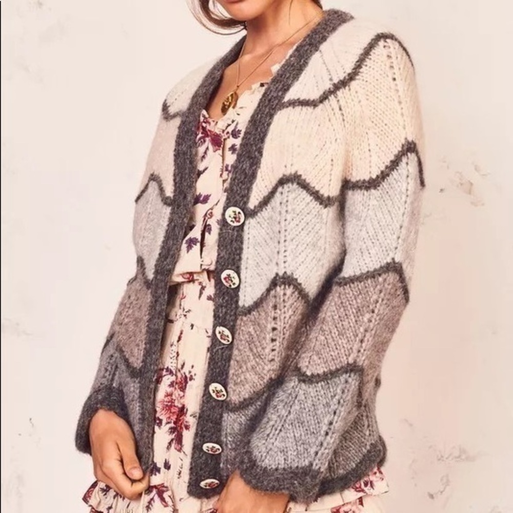 LoveShackFancy Rare Deena Cardigan L
